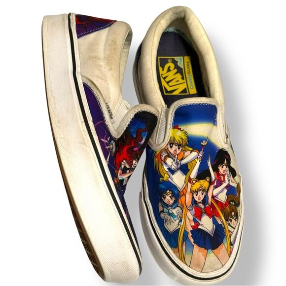 Sailor Moon x Vans ComfyCush Slip-On Sneakers (Rare!) - Picture 5 of 9